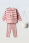 Ebita Girls 2-Piece Striped Bunny Top and Leggings Set with Handbag 267504