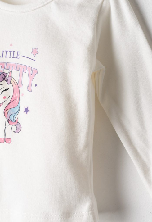 Ebita Girls 3-Piece Unicorn Power Hoodie T-Shirt and Tracksuit Set 267507