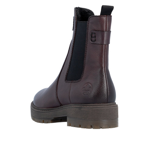 Rieker Leather Chelsea Boot 75860-35 - Red
