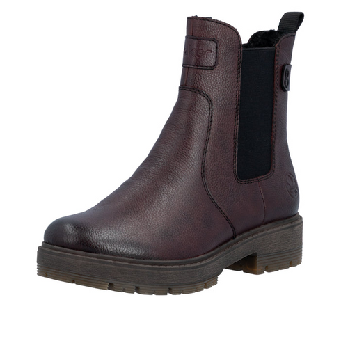 Rieker Leather Chelsea Boot 75860-35 - Red