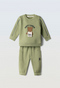 Hashtag Boys 2 Piece Green Happy Camper Tracksuit Set 206701
