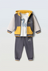Hashtag Boys 3 Piece Little Big Friend Dinosaur Hoodie T-Shirt and Tracksuit Set 267606