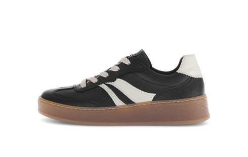 Gabor Comfort 76.475.57 Black & Latte Cream Combi G Fit Trainers