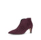 Gabor Suede Pointed Toe Heeled Ankle Boot 8017.01.004 - Mulberry