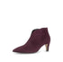 Gabor Suede Pointed Toe Heeled Ankle Boot 8017.01.004 - Mulberry