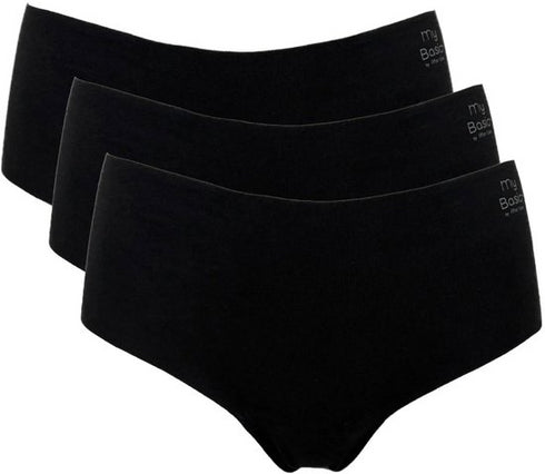 My Basic by After Eden 3 Pack Free-Cut Organic Cotton Hipsters