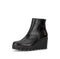 Gabor Leather High Wedge Ankle Boot 8045.01.004 - Black