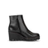 Gabor Leather High Wedge Ankle Boot 8045.01.004 - Black