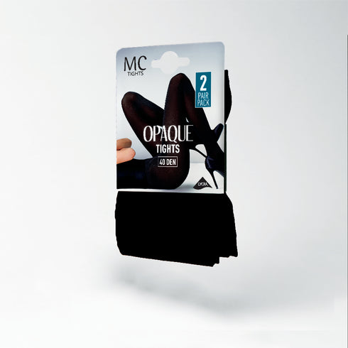 Marie Claire 40 Denier Tights - 2 Pair Pack