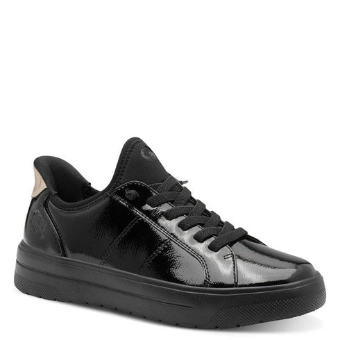 Jana Womens Black Slip-On Fashion Trainer 8-23764-45