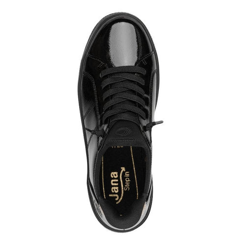 Jana Womens Black Slip-On Fashion Trainer 8-23764-45