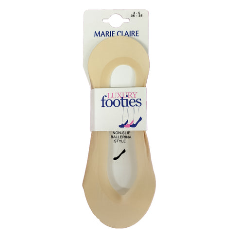 Marie Claire Natural Luxury Non-Slip Ballerina Footies 82C4001