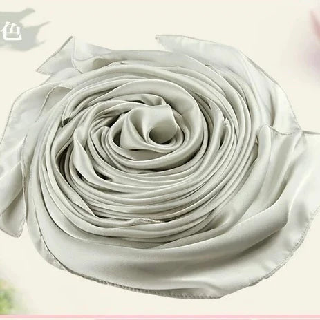 Dr Bear Plain Long Silk Wrap AA001B