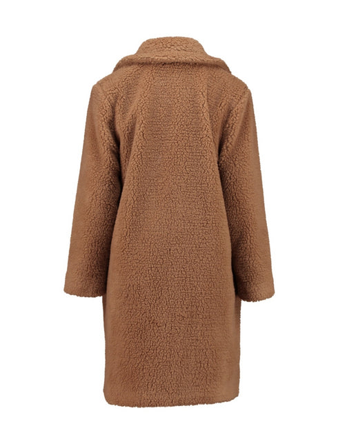 Hailys Ul44li Heavy Fleece Winter Coat Camel AFM-88121