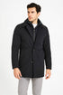 White Label Men’s Hayes Water Repellent Overcoat Black 88135