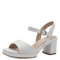 Tamaris Comfort Dress Leather Sandal White Nappa 8-88309-42