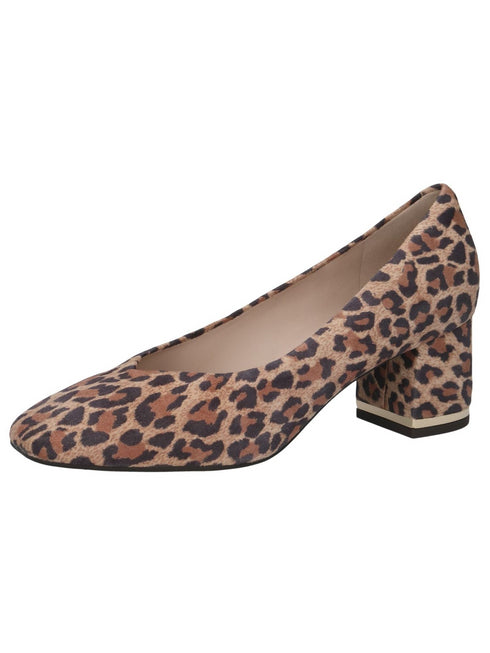 Caprice Court Shoe with Block Heel 9-22405-45