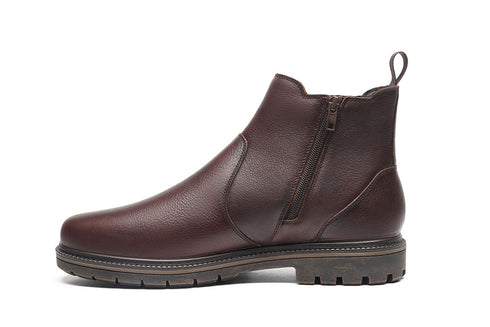 G Comfort Men's Waterproof Leather Chelsea Boot 949-13CS - Chestnut