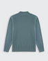 Walker and Hunt Huxley Quarter Zip Knit Sage Green Merino Wool Blend