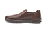 G Comfort Leather Side Zip Slip-On A-951C - Cognac Brown