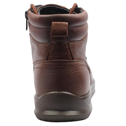 G Comfort Yak Leather Waterproof Laced Zip Boot A-954C - Cognac