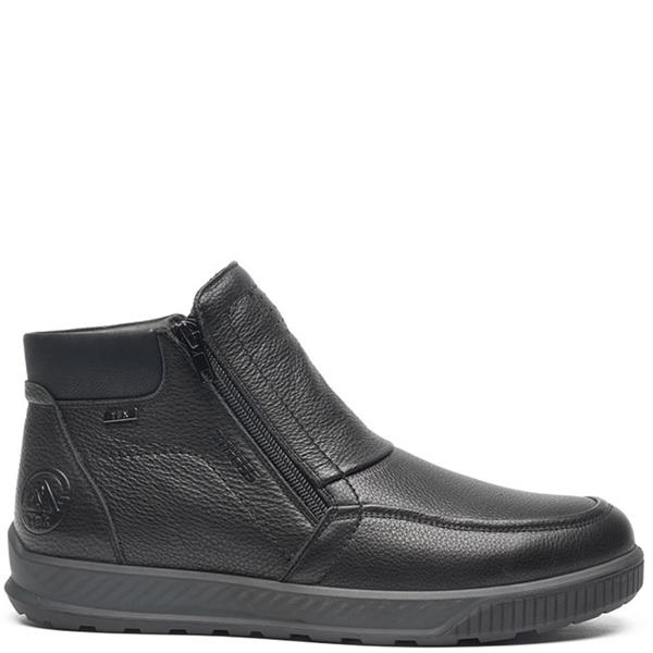 G Comfort Yak Leather Waterproof Lambswool Zip Boot A-956S - Black