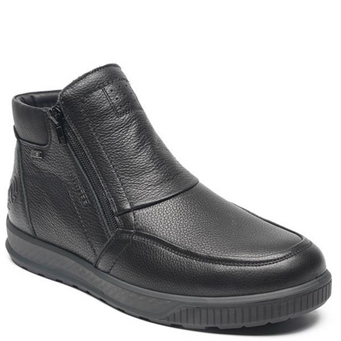 G Comfort Yak Leather Waterproof Lambswool Zip Boot A-956S - Black