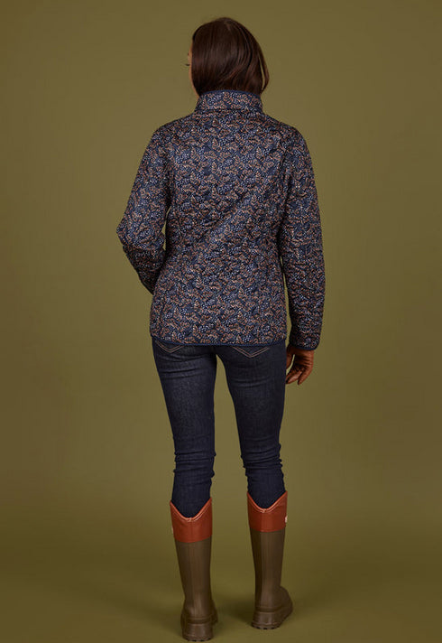 Normann Reversible Quilted Jacket – Navy/Camel 1523-4301-0