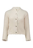 Hailys Li44lith Textured Wool Blend Button-Down Cardigan AIM-2601067 - Cream