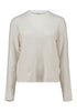 Hailys Fi44ni Vertical Cable Knit Crew Neck Jumper AIMPO2505084 - Beige Marl