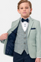 Benetti 3-Piece Boys Albert Sage & Navy Suit