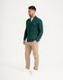 Walker & Hunt Knitted 1/4 Zip Hunter - Premium Cotton Sweater