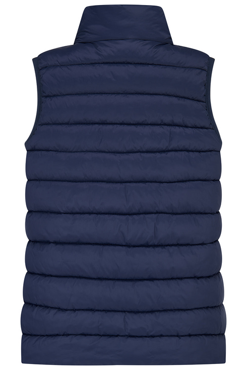 Lighthouse Boys Abel Navy and Green Tractor Quilted Gilet