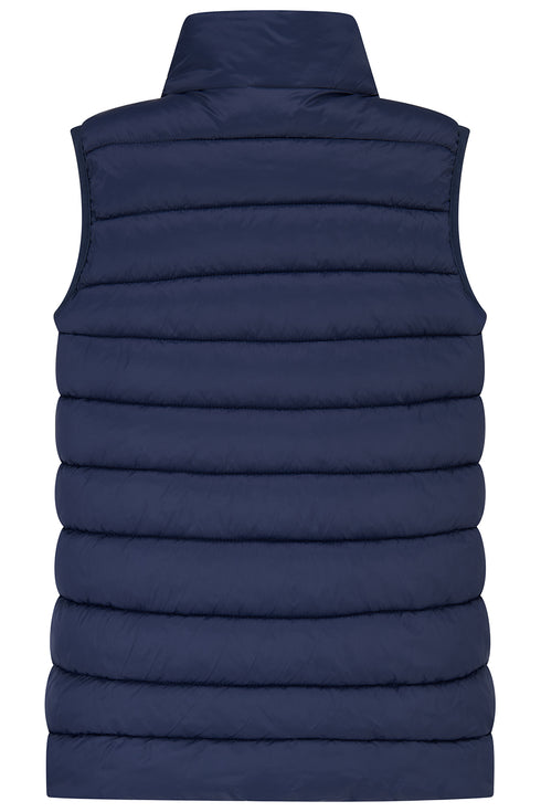 Lighthouse Boys Abel Navy and Blue Tractor Quilted Gilet