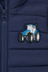 Lighthouse Boys Abel Navy and Blue Tractor Quilted Gilet