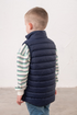 Lighthouse Boys Abel Navy and Green Tractor Quilted Gilet
