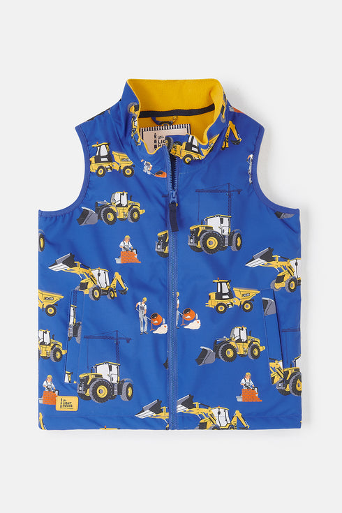 Lighthouse Alex Boys Waterproof Gilet – JCB Print