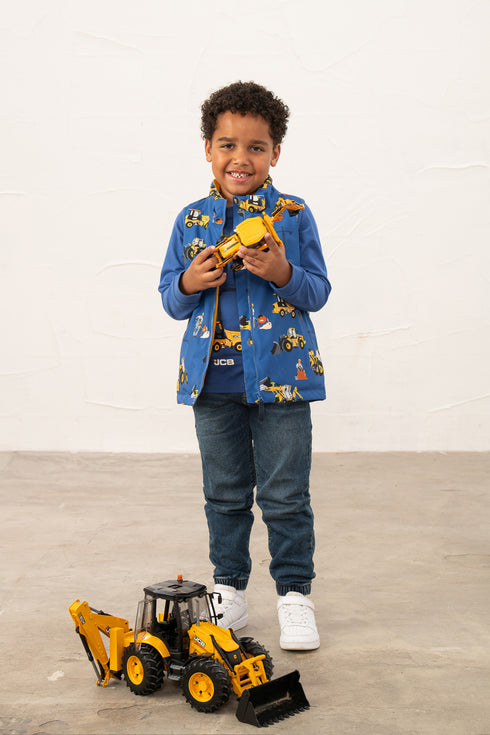 Lighthouse Alex Boys Waterproof Gilet – JCB Print