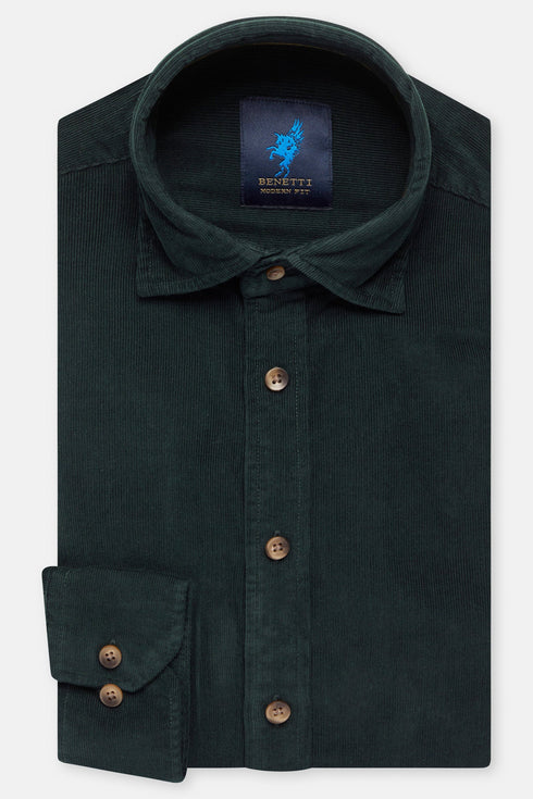 Benetti Alfie Cord Long Sleeve Casual Shirt