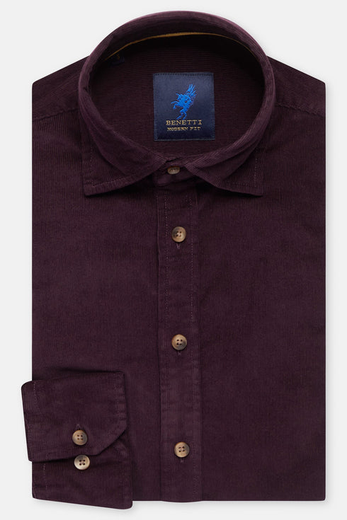 Benetti Alfie Cord Long Sleeve Casual Shirt