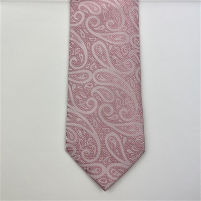Montagu Mens 7.5cm Paisley Tie - Dusk Pink