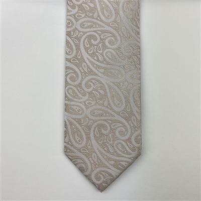 Montagu Mens 7.5cm Paisley Tie - Sand 1124