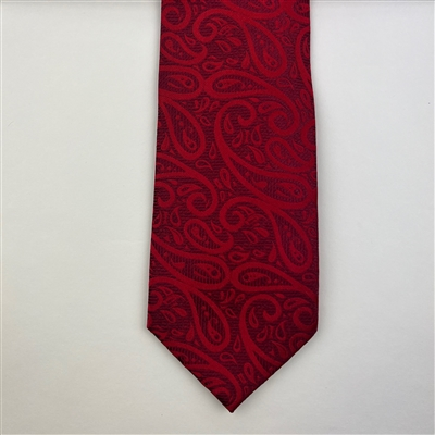 Montagu Mens 7.5cm Paisley Tie - Red