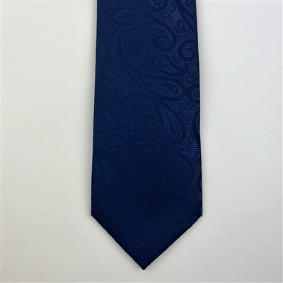 Montagu Mens 7.5cm Paisley Tie - Navy