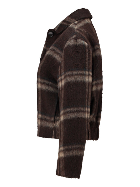 Hailys Womens Em44ily Brown Check Jacket BAT-2511071