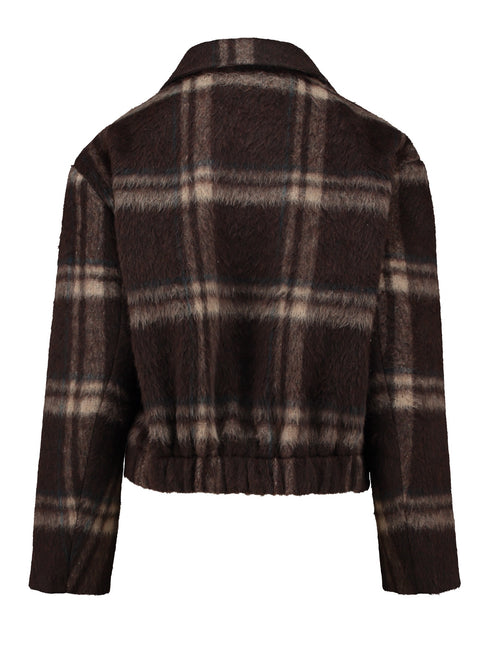 Hailys Womens Em44ily Brown Check Jacket BAT-2511071