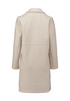 Zabaione Womens Ha44nnahh Collarered Single Button Coat BK-148-303 - Cream