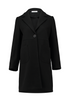 Zabaione Womens Ha44nnahh Collared Long Coat BK-148-303BL - Black