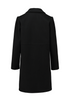 Zabaione Womens Ha44nnahh Collared Long Coat BK-148-303BL - Black