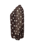 Zabaione Ladies Ga44brielle Polka Dot Tie Neck Blouse - Coffee BK-167-160